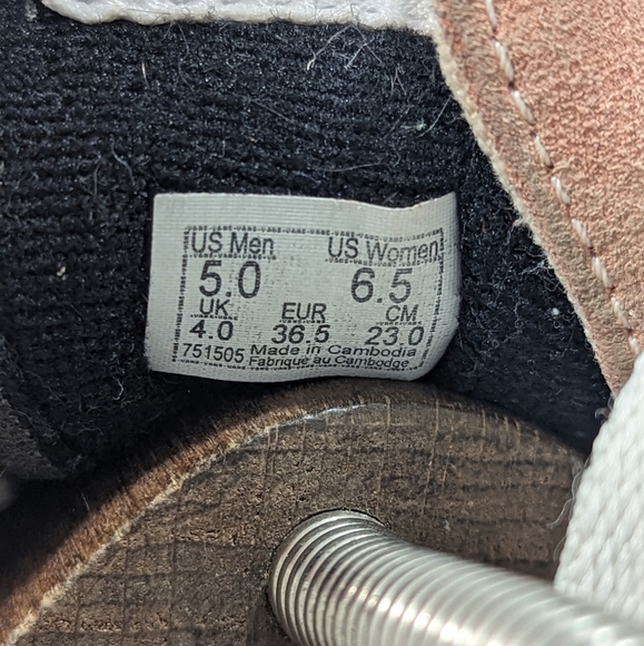 Women's Vans Old Skool Pink Suede & Canvas High Top Sneakers Size 6.5 - Picture 14 of 15